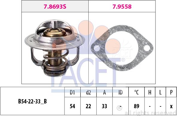 FACET 7.8693 - Termostat, rashladna tekućinu www.molydon.hr