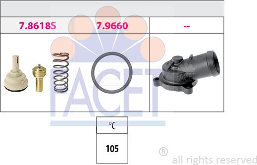 FACET 7.8619K - Termostat, rashladna tekućinu www.molydon.hr