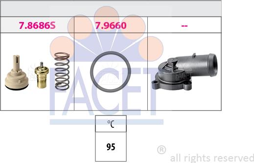 FACET 7.8686K - Termostat, rashladna tekućinu www.molydon.hr