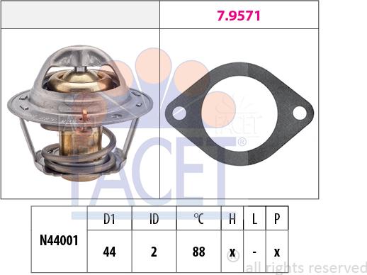 FACET 7.8369 - Termostat, rashladna tekućinu www.molydon.hr