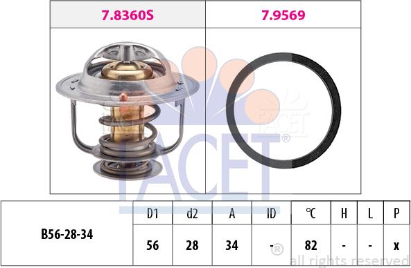 FACET 7.8360 - Termostat, rashladna tekućinu www.molydon.hr