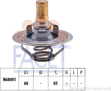 FACET 7.8310S - Termostat, rashladna tekućinu www.molydon.hr