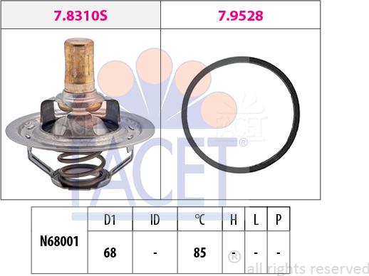 FACET 7.8310 - Termostat, rashladna tekućinu www.molydon.hr