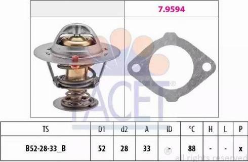 FACET 7.8387 - Termostat, rashladna tekućinu www.molydon.hr