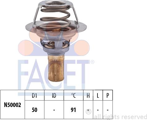 FACET 7.8327S - Termostat, rashladna tekućinu www.molydon.hr