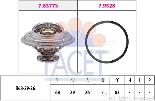 FACET 7.8377 - Termostat, rashladna tekućinu www.molydon.hr