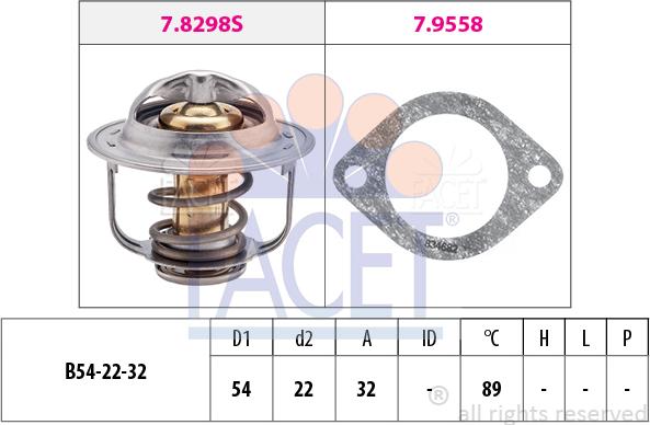 FACET 7.8298 - Termostat, rashladna tekućinu www.molydon.hr