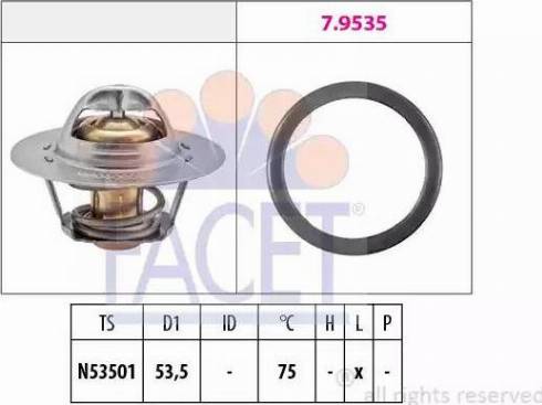 FACET 7.8249 - Termostat, rashladna tekućinu www.molydon.hr