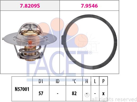 FACET 7.8209 - Termostat, rashladna tekućinu www.molydon.hr