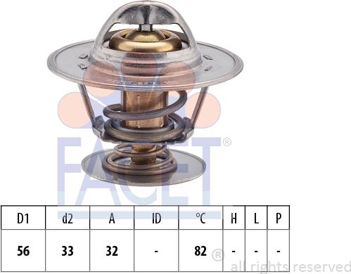 FACET 7.8225S - Termostat, rashladna tekućinu www.molydon.hr