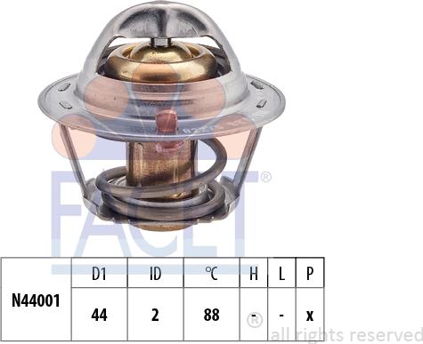 FACET 7.8227S - Termostat, rashladna tekućinu www.molydon.hr