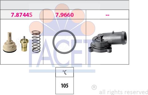 FACET 7.8744K - Termostat, rashladna tekućinu www.molydon.hr