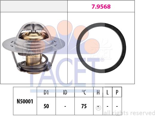 FACET 7.8721 - Termostat, rashladna tekućinu www.molydon.hr