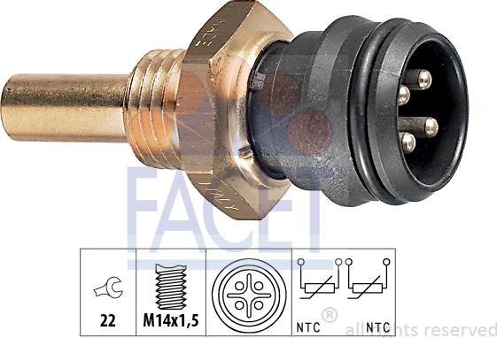 FACET 7.3151 - Senzor, temperatura rashladne tekućinu www.molydon.hr