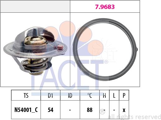 FACET 7.7997 - Termostat, rashladna tekućinu www.molydon.hr