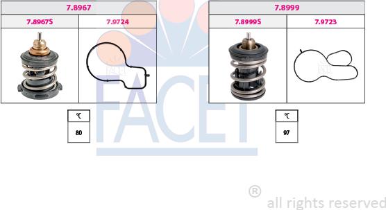 FACET 7.7982KK - Termostat, rashladna tekućinu www.molydon.hr