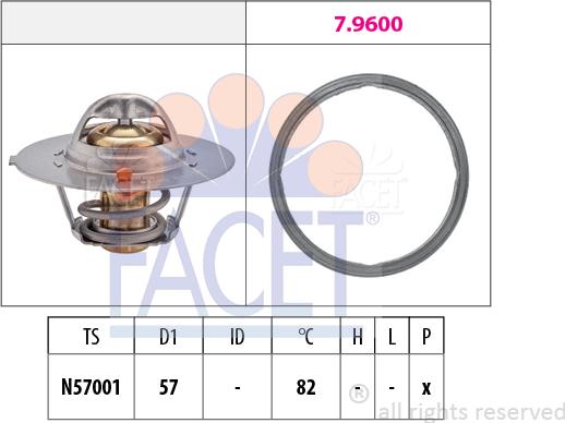 FACET 7.7938 - Termostat, rashladna tekućinu www.molydon.hr