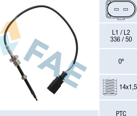 FAE 68025 - Senzor, temperatura Ispušnih plinova www.molydon.hr