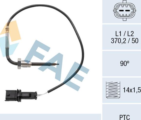 FAE 68073 - Senzor, temperatura Ispušnih plinova www.molydon.hr