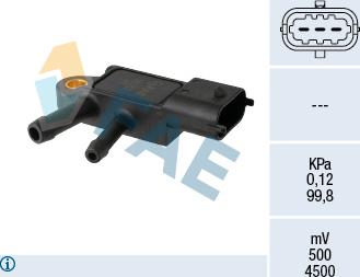 FAE 16152 - Senzor, pritisak Ispušnih plinova www.molydon.hr