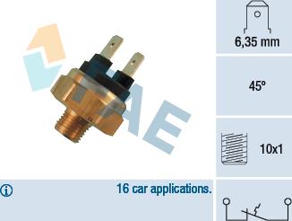 FAE 35430 - Senzor, temperatura rashladne tekućinu www.molydon.hr