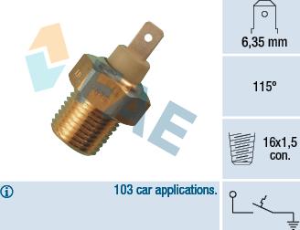 FAE 35070 - Senzor, temperatura rashladne tekućinu www.molydon.hr