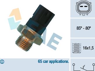 FAE 36480 - Prekidač temperature, ventilator radijatora / klima uređaja www.molydon.hr