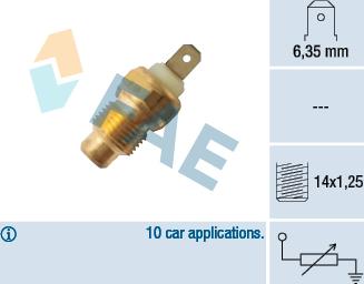 FAE 31450 - Senzor, temperatura rashladne tekućinu www.molydon.hr