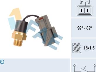 FAE 37560 - Prekidač temperature, ventilator radijatora / klima uređaja www.molydon.hr