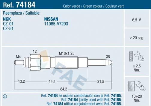 FAE 74184 - Grijač za paljenje www.molydon.hr