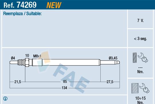 FAE 74269 - Grijač za paljenje www.molydon.hr