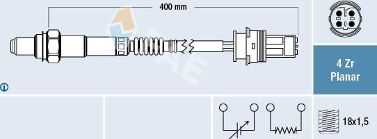 FAE 77445 - Lambda-sonda www.molydon.hr