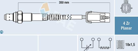 FAE 77462 - Lambda-sonda www.molydon.hr