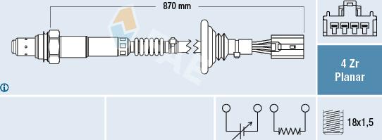 FAE 77416 - Lambda-sonda www.molydon.hr