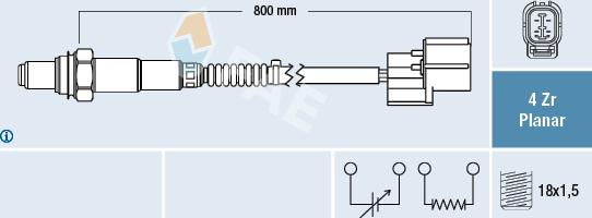 FAE 77599 - Lambda-sonda www.molydon.hr