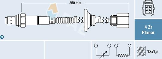 FAE 77596 - Lambda-sonda www.molydon.hr