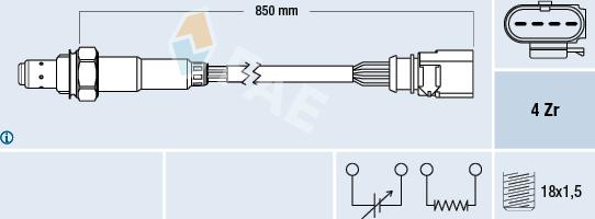 FAE 77509 - Lambda-sonda www.molydon.hr