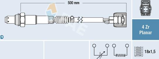 FAE 77505 - Lambda-sonda www.molydon.hr