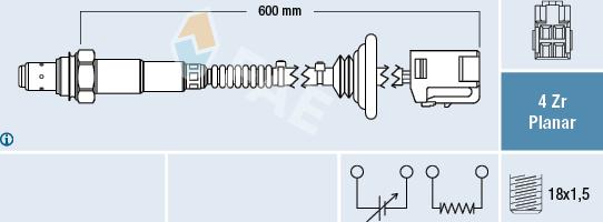 FAE 77521 - Lambda-sonda www.molydon.hr