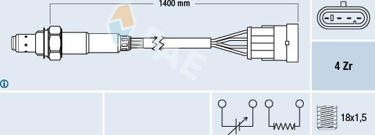 FAE 77364 - Lambda-sonda www.molydon.hr