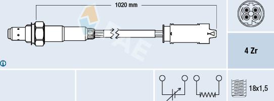 FAE 77238 - Lambda-sonda www.molydon.hr