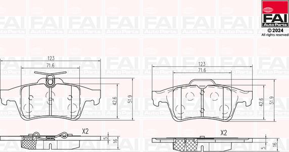 FAI AutoParts BP158 - Komplet Pločica, disk-kočnica www.molydon.hr