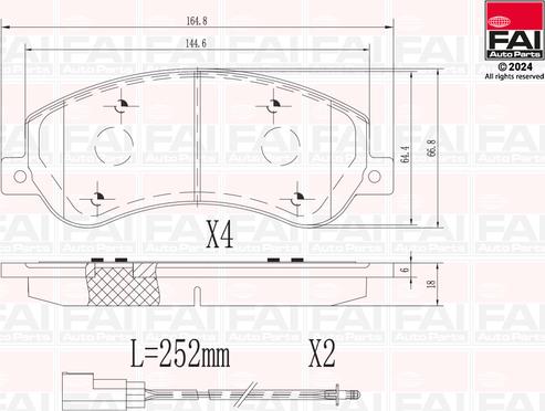 FAI AutoParts BP153 - Komplet Pločica, disk-kočnica www.molydon.hr