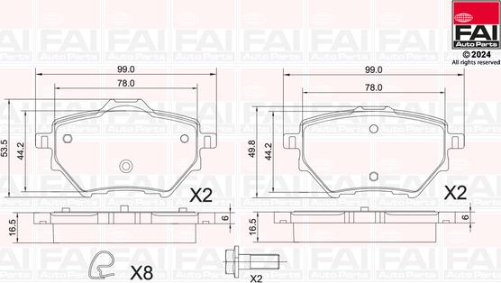 FAI AutoParts BP157 - Komplet Pločica, disk-kočnica www.molydon.hr