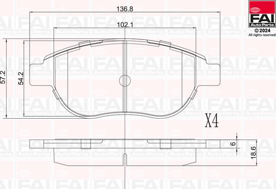 FAI AutoParts BP161 - Komplet Pločica, disk-kočnica www.molydon.hr