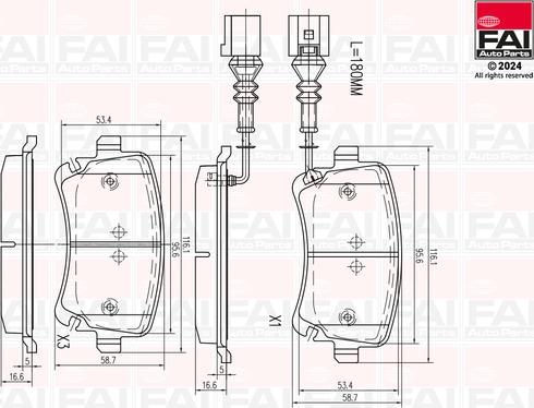 FAI AutoParts BP162 - Komplet Pločica, disk-kočnica www.molydon.hr