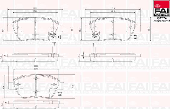 FAI AutoParts BP109 - Komplet Pločica, disk-kočnica www.molydon.hr