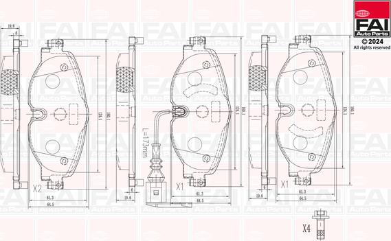 FAI AutoParts BP106 - Komplet Pločica, disk-kočnica www.molydon.hr