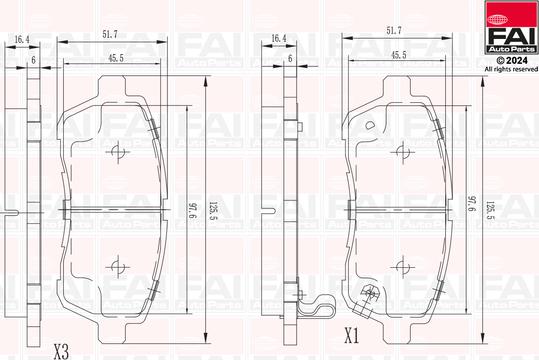 FAI AutoParts BP101 - Komplet Pločica, disk-kočnica www.molydon.hr