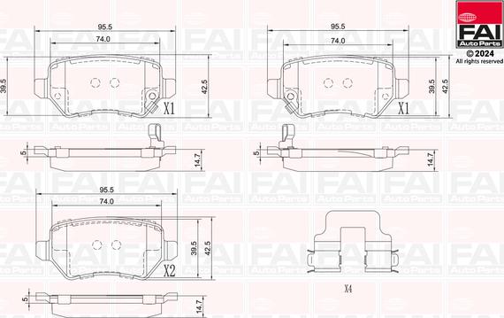 FAI AutoParts BP108 - Komplet Pločica, disk-kočnica www.molydon.hr